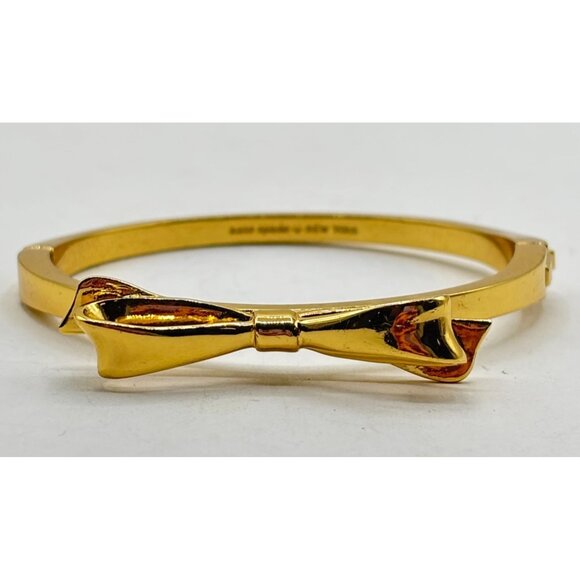 Kate Spade New York Gold-Tone Bow Bangle Bracelet - Picture 1 of 7